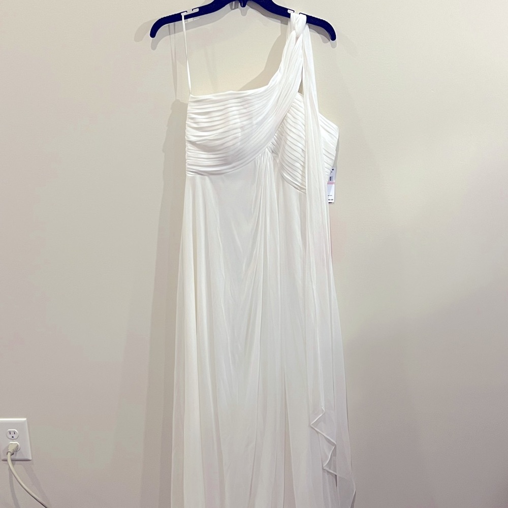 Grecian Style White Formal Gown
